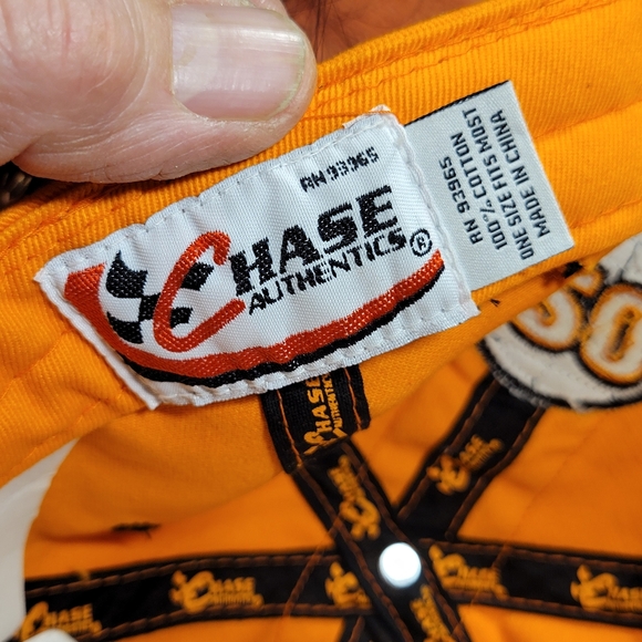 Tony Stewart #20 Chase Authentic Home Depot Cap Hat One Size Adjustable Orange - Picture 6 of 8